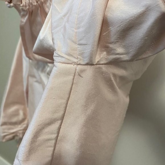 Raw Silk Skirt, Tank and Jacket Set, Baby Pink, Size 4 - Picture 10 of 12